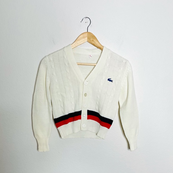 Lacoste Other - Vintage Lacoste Boys Cardigan Sweater